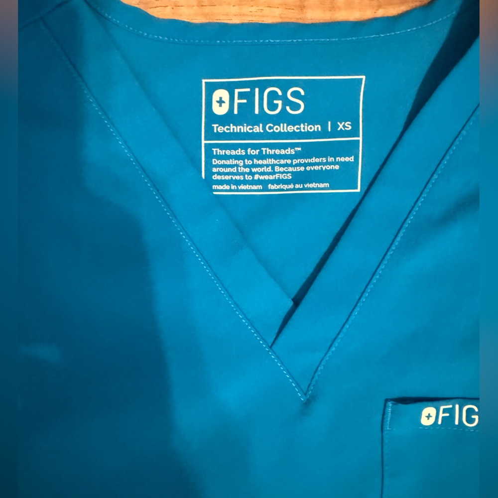 Figs Extreme Blue XS scrub set - Picture 2 of 9